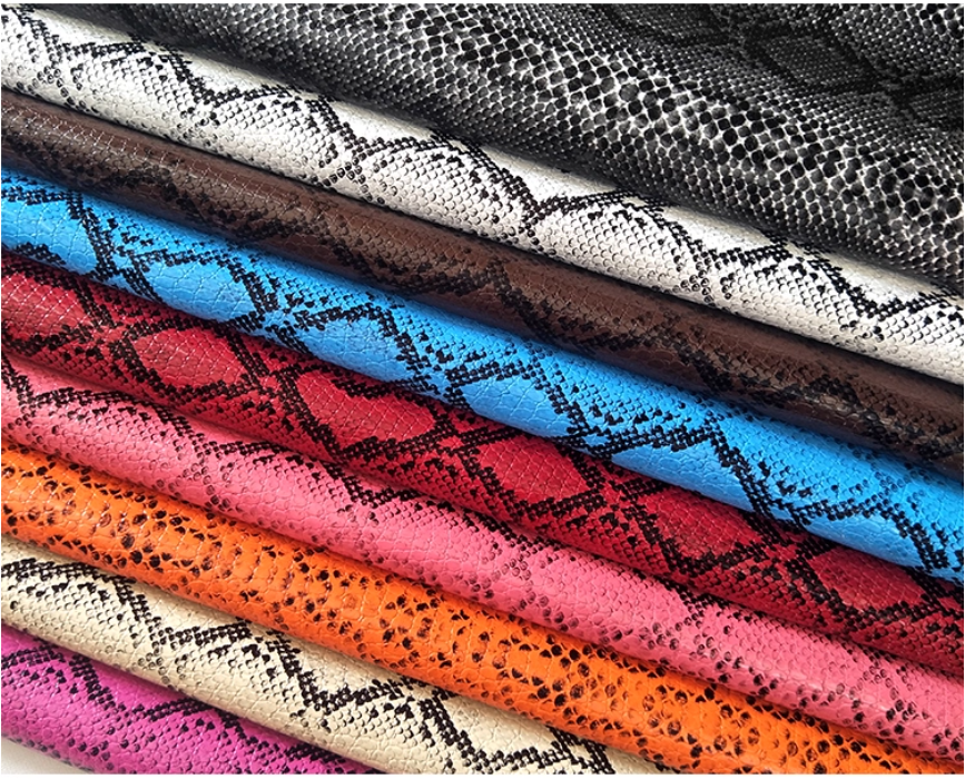 Hot Sales Leather Materials Snake Pattern Python Synthetic Eco-friendly PU Leather for Brand's Bags or Shoes Making - Image 3