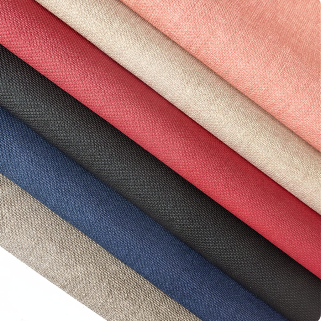 Denim Linen Embossed Faux Leather Wall Covering - Image 2